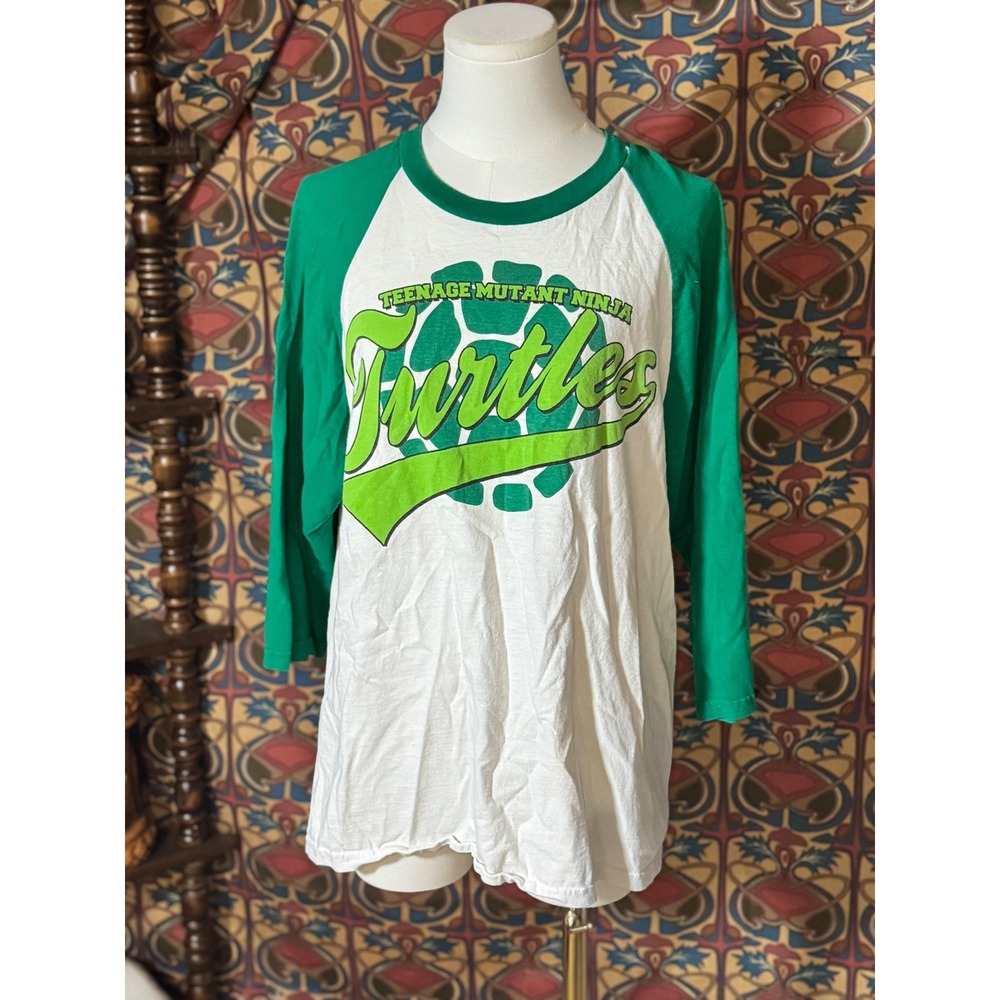 Teenage Mutant‎ Ninja Turtles Raphael Raglan T-Shirt 2009 Anvil M